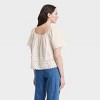 Women's Flutter Short Sleeve Blouse - Universal Thread™ - 2 of 3