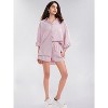 EXLURA Women's Summer 2 Piece Sets Long Sleeve Button Down Shirts Matching Short Sets Oversized Spring Vacation Outfits - 4 of 4