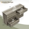 Karl Home 6-Drawer Grey Particle Board 59.06in. W Chest of Drawer - 2 of 4