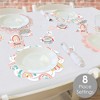 Big Dot of Happiness Hello Rainbow - Boho Baby Shower and Birthday Party Paper Charger and Table Decorations - Chargerific Kit - Place Setting for 8 - 2 of 4