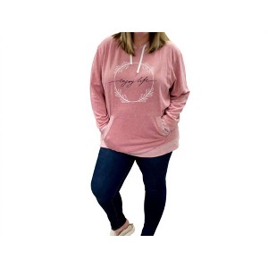 Women's Enjoy Life French Terry Hoodie - OLIVER & OTIS - 1 of 4