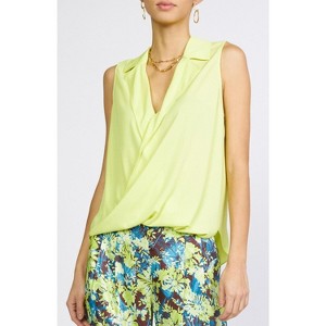 Women's Collared Crossover Top - current air - 1 of 3
