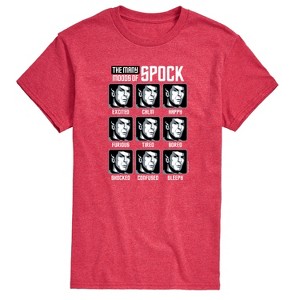 Men's - Star Trek - Spock Moods Short Sleeve Graphic T-Shirt - 1 of 4