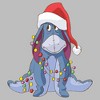 Girls Winnie the Pooh Eeyore Christmas Lights Tangle T Shirt - 2 of 4