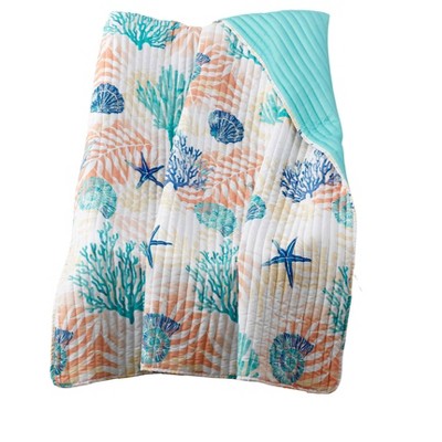 Greenland Home Fashions Montego Accessory Throw - Aqua 50x60