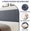 Full/King/Queen Size Bed Frame Luxurious Velvet Upholstery Platform Bed w/Wingback Headboard, Wooden Slat Support No Box Spring Need - 4 of 4