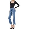 Women's Tummy Control High Rise Slim Straight Jeans - Plus - LOVERVET - 4 of 4