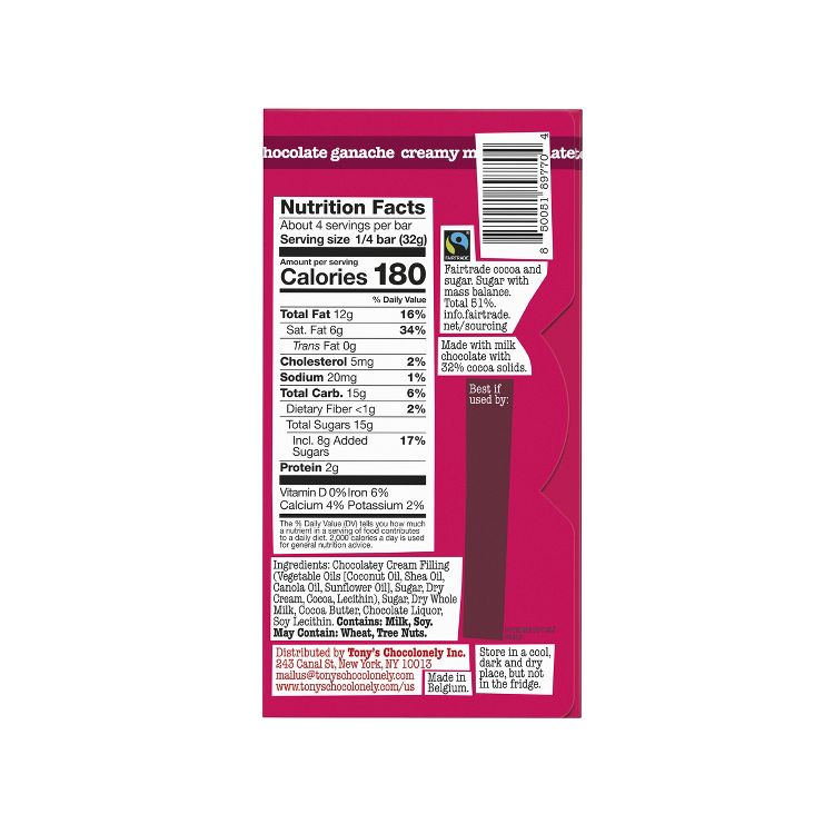 Tony's Chocolonely Creamy Chocolate Ganache Filled Bar Chocolate - 4.5oz, 2 of 6