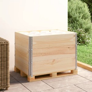 vidaXL Pallet Collars 3 pcs 23.6"x31.5" Solid Pine Wood - 1 of 4