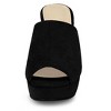 Allegra K Women's Open Toe Platform Chunky Heel Slides Sandals - 3 of 4