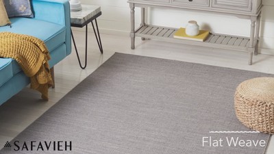 Navy Blue Handmade Wool Flat Woven Runner Rug