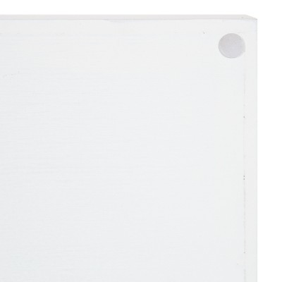 Lipton Sleek White and Silver Wood Decorative Tray, 10x24