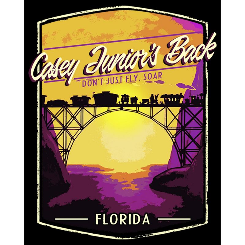 Boy's Dumbo Casey Junior's Back Florida Postcard T-Shirt, 2 of 6