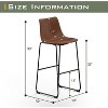 Dreama Retro Side Chair Dining Chair with Metal Legs for Kitchen, Living, Dining Room, Set of 2,The Pop Home - 2 of 4