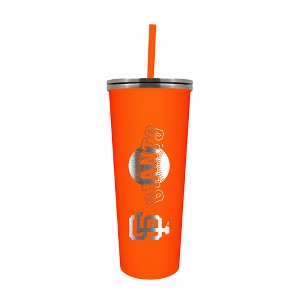 MLB San Francisco Giants 24oz Skinny Tumbler with Straw - 1 of 4