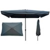 Osparple 10 x 6.5FT Patio Umbrella with Crank,Rectangular Outdoor Umbrella with Push Button for Backyard,Poolside,Deck,Base Not Included - 2 of 4
