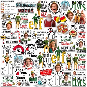 Buddy The Elf Movie Doodle 50ct Vinyl Large Deluxe Stickers Variety Pack - 1 of 4