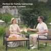 ELJGET 4 Pieces Outdoor Conversation Sets, Patio Wicker Rattan Chairs with Cushion for Garden Backyard Balcony Porch Poolside - 2 of 4