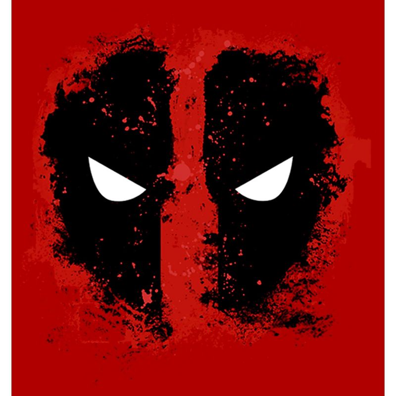 Men's Marvel Deadpool Reverse Mask Splatter T-Shirt, 2 of 6