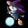 Men's Design By Humans Halloween cat witch By Yelllowlion T-Shirt - 2 of 2