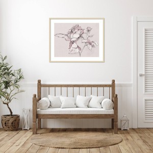 Amanti Art Blush Floral Flourish by Alex Black Framed Wall Art Print - 1 of 4