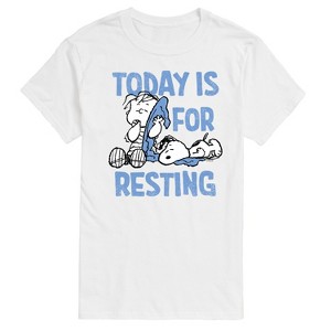 Men's - Peanuts - Today Is For Resting Short Sleeve Graphic T-Shirt - 1 of 4