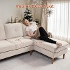 XIZZI Modular Sectional Sofas for Living Room, Modern L-Shaped Couch High Density Sponges Breathable Fabric - 3 of 4