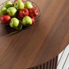 Lirago 67" Nordic Style Oval Dining Table - for 6 People 67*33.5 Walnut - 4 of 4