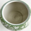 Plum & Post Green & White Chinoiserie Large Imperial Lotus Planter - 3 of 4