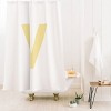 Deny Designs April Lane Art Block Monogram Shower Curtain - 2 of 3