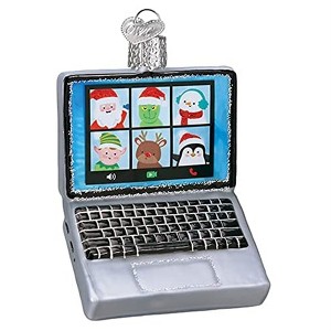 Old World Christmas Glass Blown Ornament for Christmas Tree, Virtual Friends - 1 of 4