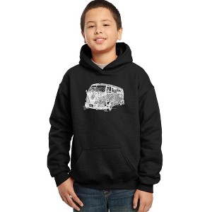 LA Pop Art Boy's Word Art Hooded Sweatshirt - THE 70'S - 1 of 4