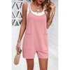 I AM A FASHION JUNKY Scoop Neck Spaghetti Straps Loose Fit Solid Romper - 3 of 4