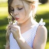 Hope & Henry Girls'  Cotton Bow Shoulder Swing Dress, Kids - 4 of 4