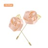 Unique Bargains Ceremony Anniversary Rose Wedding Groom Boutonnieres Pins 2"x3.5" 10 Pcs - 3 of 3