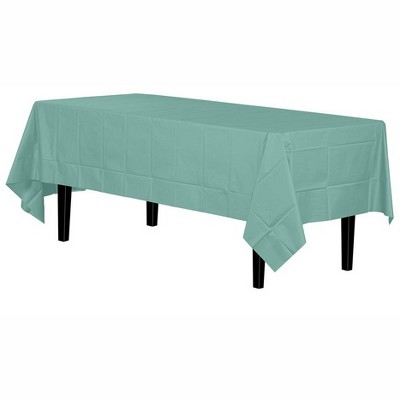 Crown Premium Quality Plastic Tablecloth 54 Inch. X 108 Inch. Rectangle ...