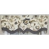 RLF Home 100% Cotton Zanzibar D-Regal  Fully lined Windows Rod Pocket Valance 50" x 17"  Gray - 3 of 4