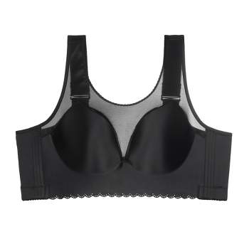 Agnes Orinda Women's Plus Size Adjustable Straps Support Figure Wirefree  Full Coverage Bra : Target
