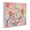 Stupell Industries Love In The Air Tulip Bike Basket Black Framed Giclee Art - 3 of 4