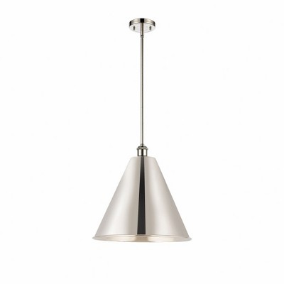 Ballston Cone - 1 Light Pendant In Industrial Style-16.75 Inches Tall and 16 Inches Wide