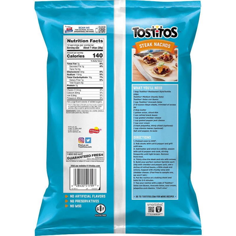 Tostitos Original Restaurant Style Tortilla Chips &#8211; 12oz, 3 of 6