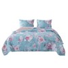 Greenland Home Fashions Avril Turquoise Blue Quilt Set - 3 of 4