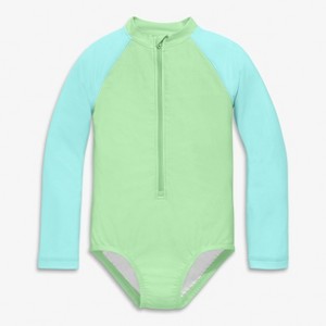 Primary Kids Long Sleeve One-Piece Baseball Rash Guard - 1 of 2