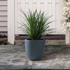 Rosemead Home & Garden, Inc. Kante  Fiberglass and Concrete Indoor Planter Pots Black 10" x 9.8" x 9" - 3 of 4
