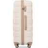 XINGHANZHENXUAN Luggage Sets 4 Piece, ABS Durable Suitcase with Travel Bag, Carry On Luggage Suitcase Set with 360° Spinner Wheels - 3 of 4