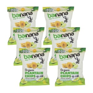 Barnana Organic Acapulco Lime Plantain Chips - Case of 6/2 oz - 1 of 4