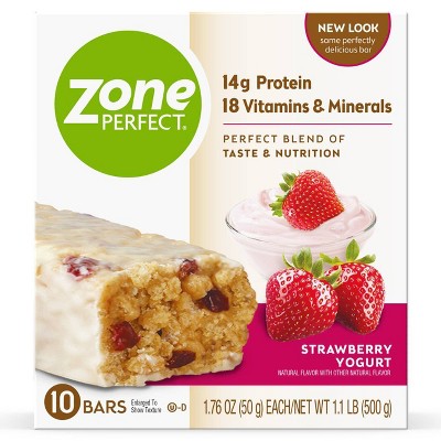 Zone Perfect Strawberry Yogurt Nutrition Bars - 10pk/15.8oz