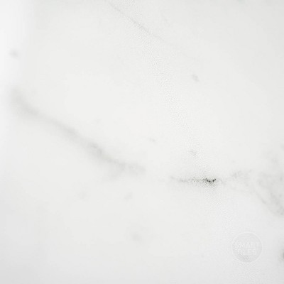 Glossy White Marble Peel and Stick Backsplash Tile