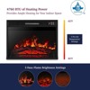 SEVOBAL Indoor Fireplaces 23" Electric Fireplace, 3DInfrared Black Fireplace Electric Insert Heater, Adjustable, Black, 23.03"*5.16"*5.16" - 4 of 4