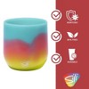 Silipint: Silicone 12oz Stemless Wine Glasses: 2 Pack Aurora - 3 of 4